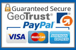 Orders verified by GeoTrust, PayPal, Visa, Mastercard, American Express