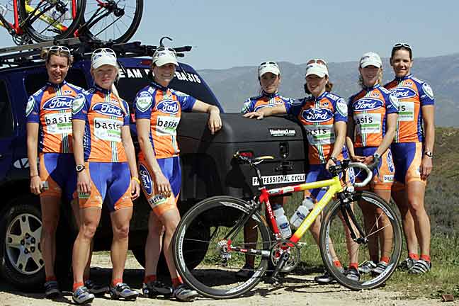 StowAway Standard Cargo Carrier with Team Basis women's professional cycling team