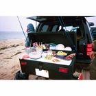 StowAway Standard Cargo Carrier with 2 buffet boards used as a food station on the beach