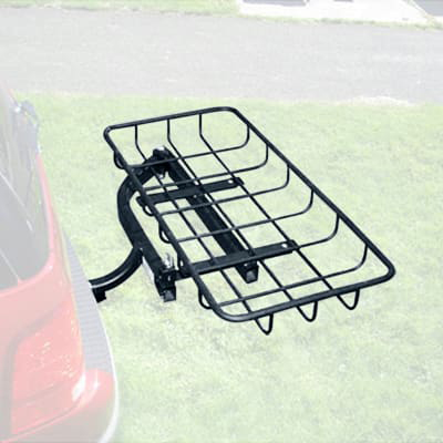 Hitch Cargo Carrier Mounted Basket Luggage Rack with 2 Receiver