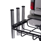 Hitch mount rod rack by Stowaway, close up