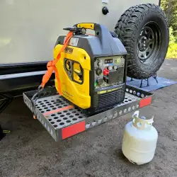 Stowaway Hitch Generator Rack on Swingaway Frame