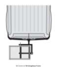 Hitch mount ski carrier on the swingaway frame
