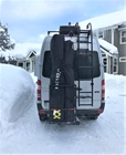 Hitch Mounted Ski Carrier on a Swingaway Frame - ST 026.3