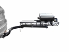 Tailgating Hitch Grill Station swung open 