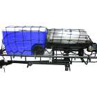 Cargo net on StowAway Tailgate Grill Station