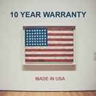 10-year warranty - made in USA